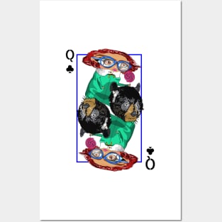 Queen of clubs Posters and Art